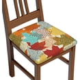 thumbnail image 1 of Seat Covers for Dining Room Chairs Set of Set of 6, Colorful Autumn Fall Maple Leaves Stretch Chair Seat Covers Cushion Slipcovers for Kitchen Office, 1 of 6