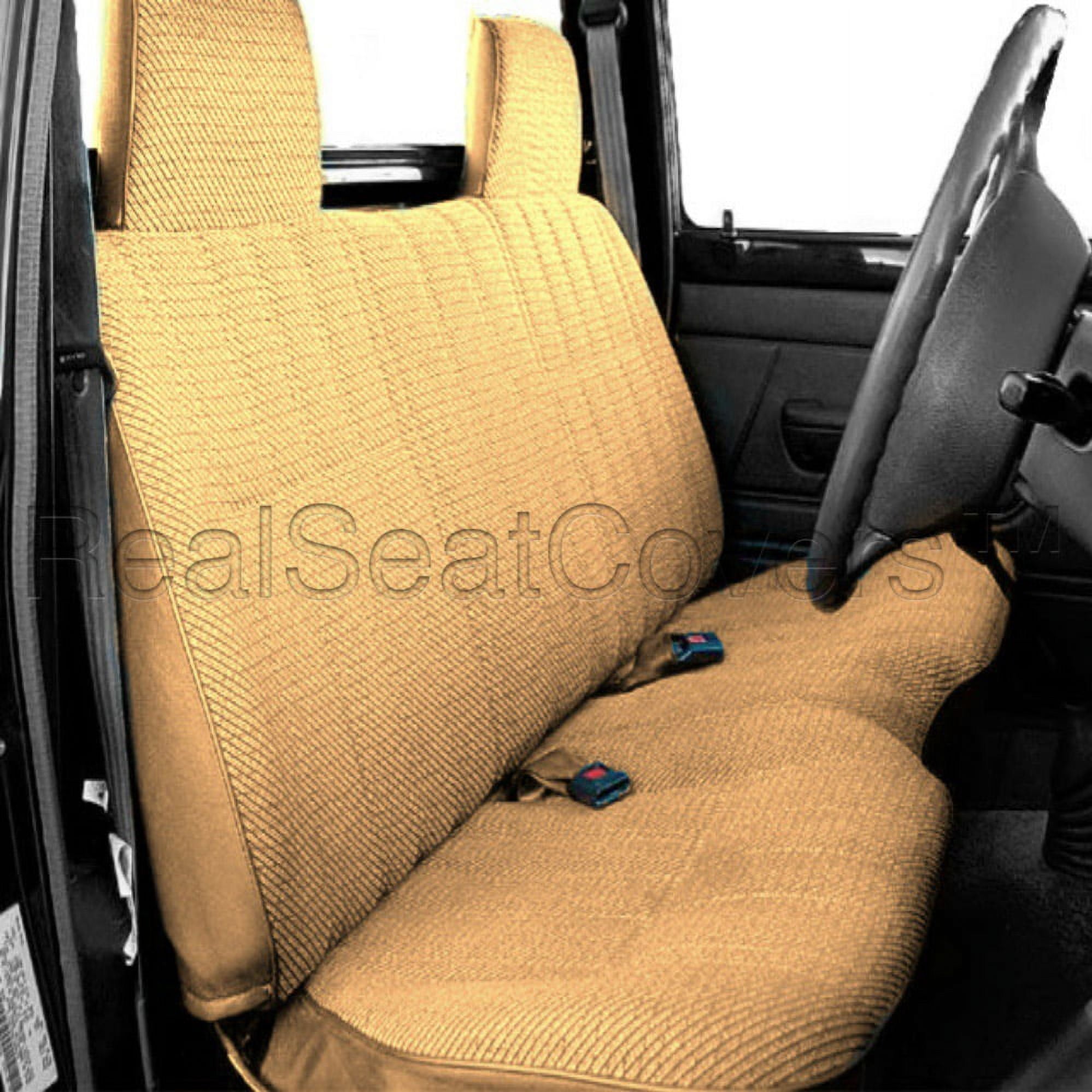 Seat Covers for Toyota Pickup 2X4 2WD Thick Triple Stitched Custom made for Exact Fit A25 Beige Tan