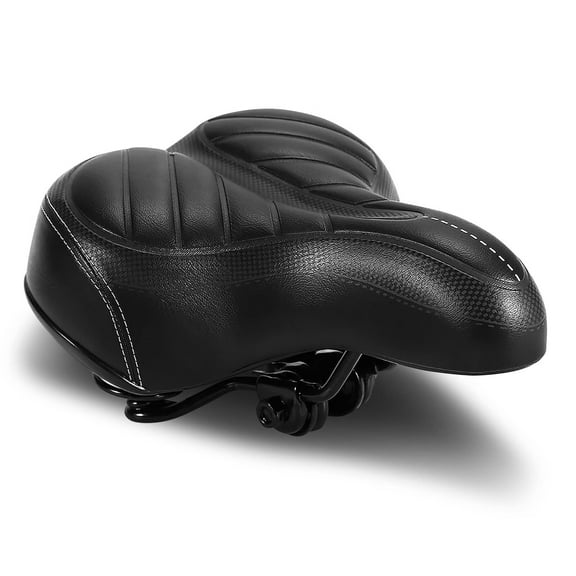 Seat Cushion Accessories Most Comfortable Seat, Oversized Wide Saddle Replacement Universal Fit for Exercise Bike,Mountain Bike, Soft Padded Saddle for Women and Men