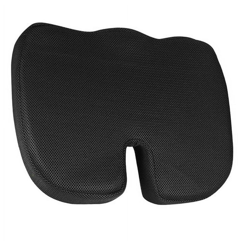 Black Premium Orthopedic Memory Foam Seat Cushion Coccyx Tailbone