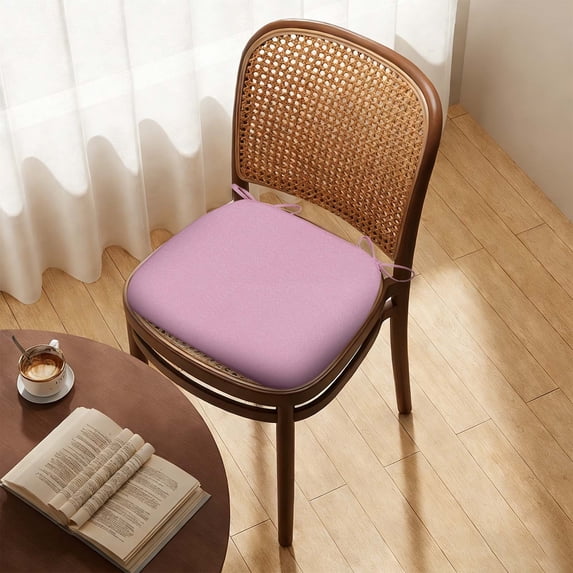 Seat Cushion Cozival 5Cm Thickened Seat Cushion, U-Shaped Dining Chair Cushion with Adjustable Straps - High-Density Memory Foam, Breathable Cover, Four-Season Comfort, Dining Chair Pad, Pink