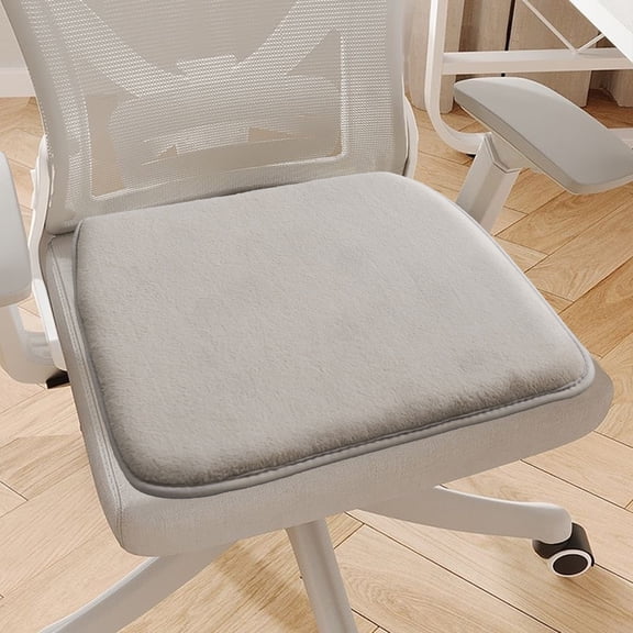 Seat Cushion, Czzoypi Thick Soft Support Chair Pad, Non-Slip Office Student Stool Mat Machine Washable All Season Comfort, Khaki