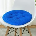 thumbnail image 1 of Seat Cushion Extra Thick 16in Round Plush Velvet Floor Chair Pad Soft Furry Polyester Filled Non Slip Tufted for Office Dining Living Room Yoga Kids Play Mat Home Decor, 1 of 5