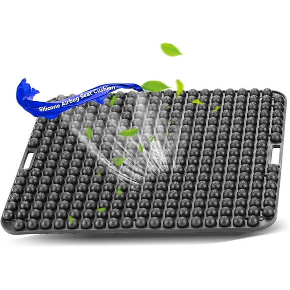 Seat Cushion for Long Sitting Hours on Office & Home Chair, with 3D Non-Slip for Office Chair Cushions, Car Seats, Airplane Seat, Wheelchair, Desk Chair,Cushion Lab, Long Trips (Black)