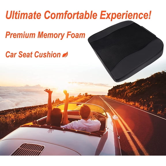 Seat Cushion & Lumbar Support - Ergonomic Memory Foam Pillows for Sciatica & Back Pain Relief - Comfort for Driving & Long Driving- Ideal for Car, Office Chairs, Wheelchairs