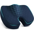 thumbnail image 1 of Seat Cushion - Memory Foam Cushion for Office Chair, Car Seat, Airplane, Bleacher - Sciatica & Hip & Coccyx Pain Relief Desk Chair Cushion for Long Sitting Office Workers, Car Drivers, 1 of 5