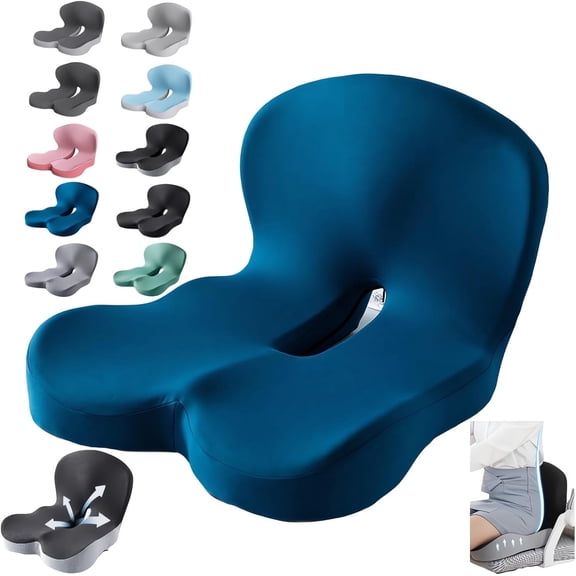 Seat Cushion Memory Foam Pads For Truck Driver Chair Cushion Home Chair Cushion Car Non Slip Pad Sitting Ergonomic Cushions For Workers Car Driver E