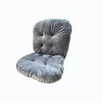 thumbnail image 1 of Seat Cushion, Outdoor Indoor High Back Chair Cushions Tufted Pillow with Ties, Rocking Chair Cushions for Patio Office Garden, 17x33in, 1 of 7