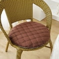 thumbnail image 1 of Seat Cushion Outdoor,Round Floor Cushions,AZXY 11.8x11.8in Chair Cushions for Kitchen Chairs,Reversible Stool Seat Cushions for Dining Room Yoga Tatami Patio,Brown, 1 of 6