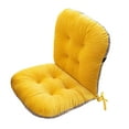 thumbnail image 1 of Seat Cushion, Soft Chair Cushion for Long Sitting Hours on Office Chair Pad with Back Support for Car Home Dining Game Room Relieving Back & Sciatica & Hip & Coccyx Pain (Yellow), 1 of 4