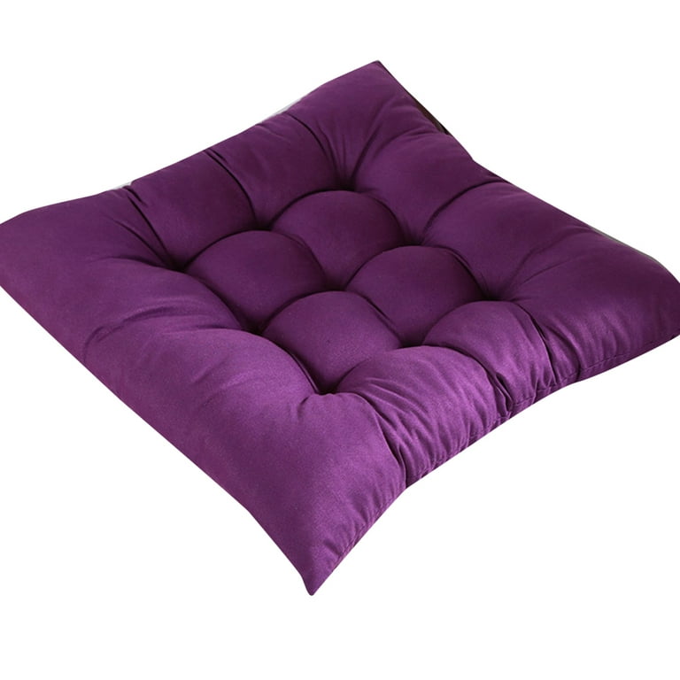 Seat Cushion Soft Chair Pads Ultra Soft Warm Chair Cushion Pillow Non-Skid  Backing Cushion For Home Office Purple 