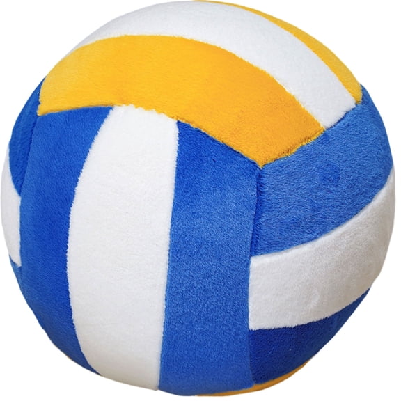 Seat Cushion Soft Fabric Sports Throw Pillow Realistic Volleyball Shape Stuffed Cushion For Work Home Relaxation