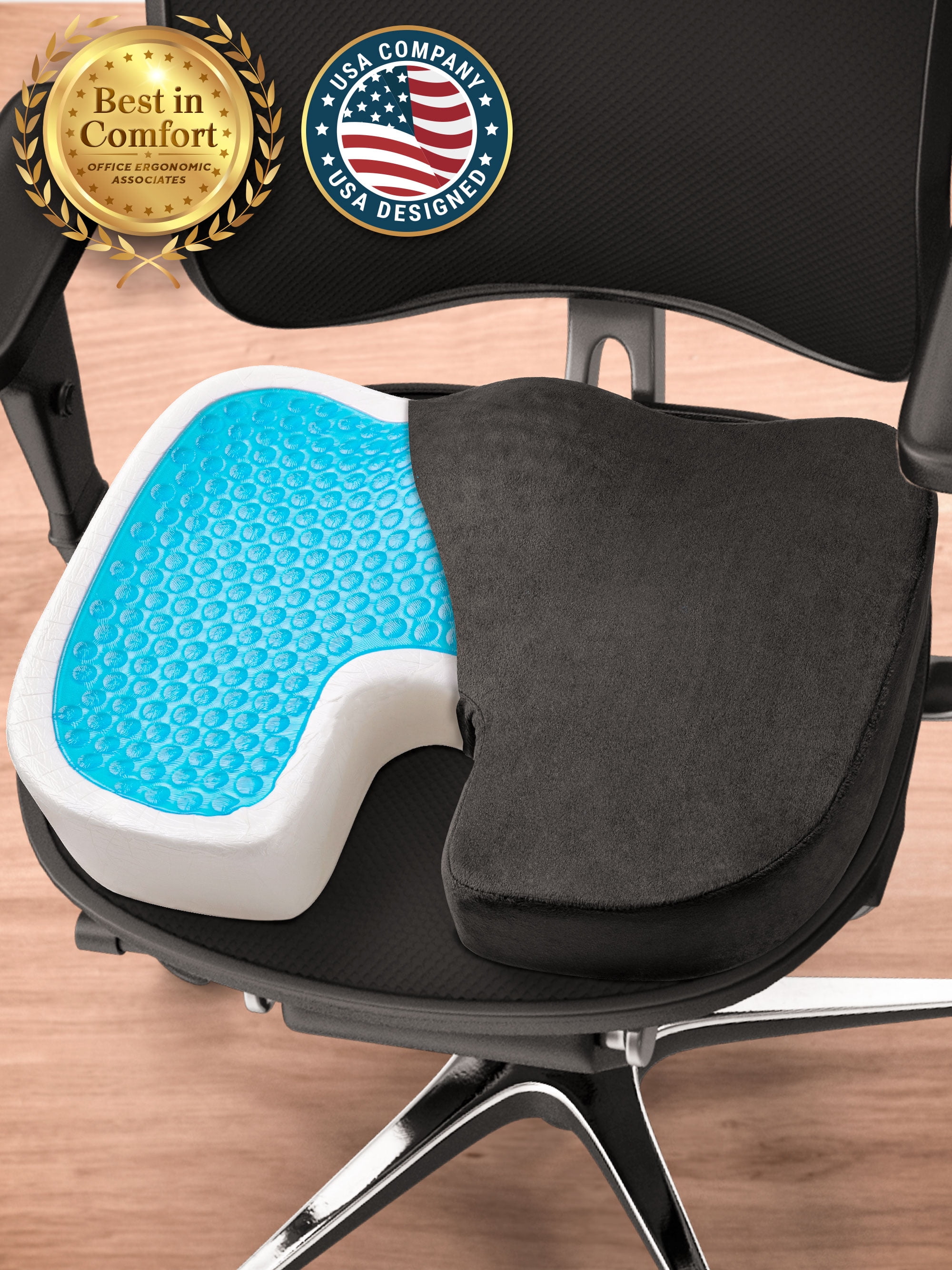 Rebound Memory Foam Chair Cushion for Women, Tailbone, Pelvis