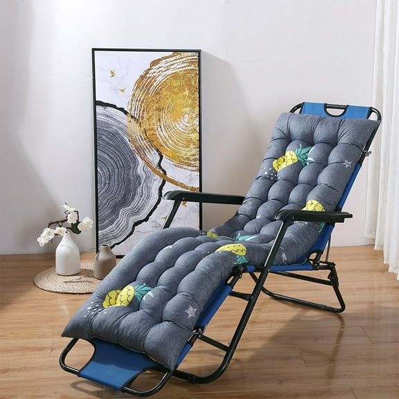 Seat Cushion，Zero Gravity Chair Seat Cushion,47.24x18.89in, Reclining Lounge Chair with Removable Cushion & Tray for Indoor and Outdoor, Patio Recliner Folding Reclining Chai