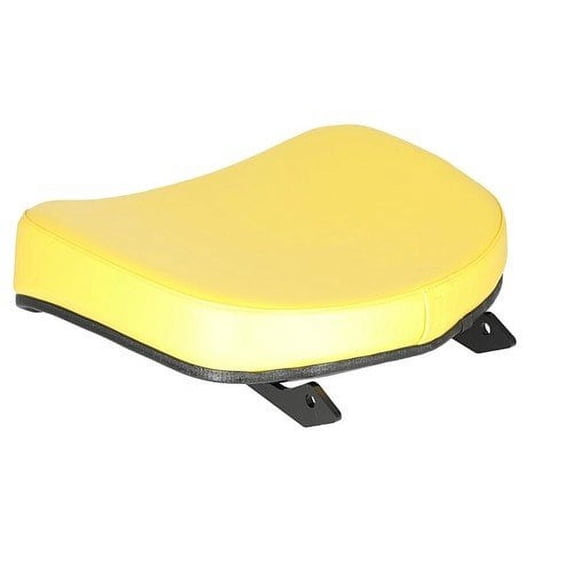 Seat Cushion - for 2 Piece German Style Seat Steel Backed Vinyl Yellow fits John Deere 1020 2030 2040 2140 2350 2355 2440 2550 2555 2750 2755 AL24170