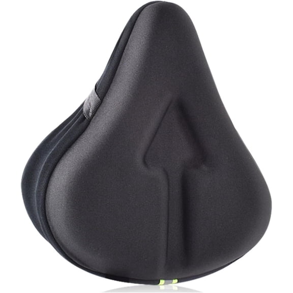 Seat Cushion for Bike: Adjustable Bicycle Seat Cover Silicone Gel and Memory Foam Padded Universal Fit for Peloton Stationary Mountain Road Ebike