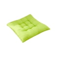 thumbnail image 1 of Seat Cushion for Chair, 16X16 In, Brushed Textile, Extra Thick Padding, Tie Down Straps, Lime Green, 1 Pc, 1 of 8