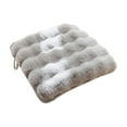 thumbnail image 1 of Seat Cushion for Office Chair - Faux Rabbit Fleece Insulated Pad for Long Sitting, 45x45 cm, Multiple Colors, 1 of 6