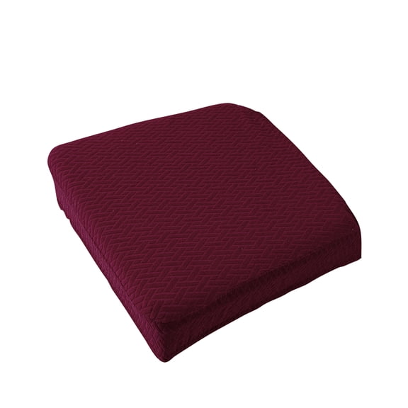 Seat Cushion for Office Chair, Kitchen Chair Covers, Thick Fabric Cover, Memory Foam Core, Square Shape, Burgundy Solid, All Season, 1 Pc