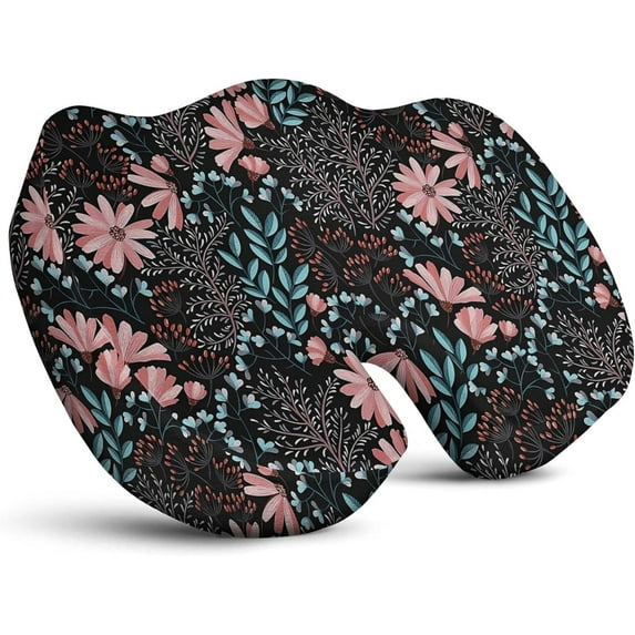 Seat Cushion for Tailbone Pain Relief Office Computer Memory Foam Chair Cushion for Pressure Relief Coccyx Cushion Tailbone Pain & Sciatica Floral