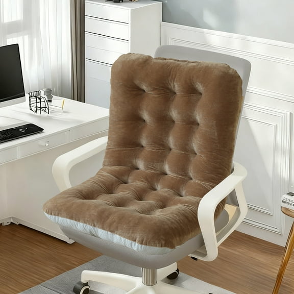 Seat Cushion with Backrest 80x45cm Polyester Thickened Soft Support for Chair Sofa Floor Pillow