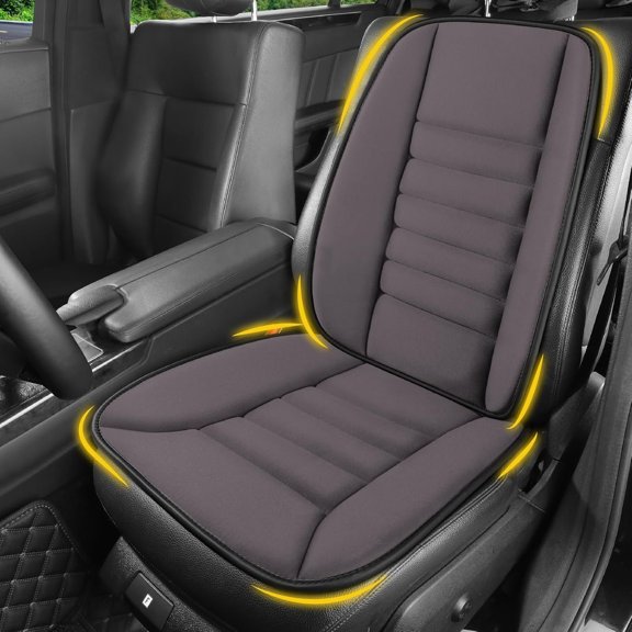 Seat Cushion with Support Pillow, Comfy Support & Seat Cushion, Memory Driving Pillow for - , Auto Pad Suitable for , , SUV - Dark Grey