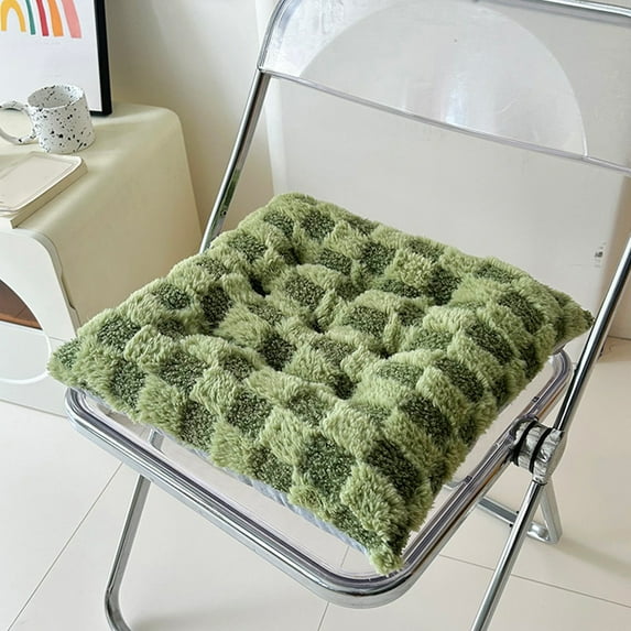 Seat Cushions for Home Use- Plush Cushion for Living Room Tatami- Plush Chair Cushion Winter Chair Cushion Dining Chair Stool Cushion- 16 Inch