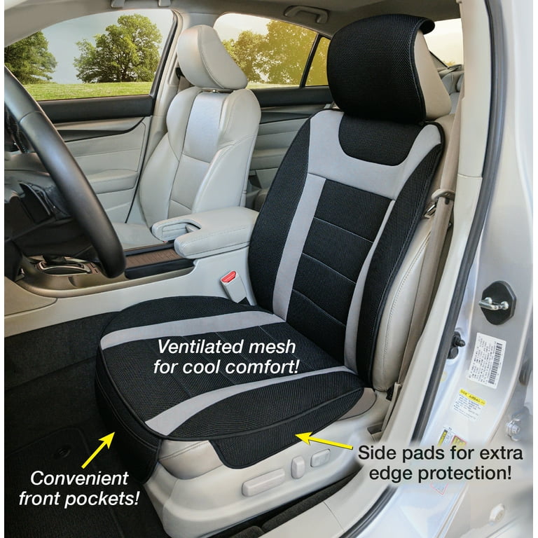 Seat Designs Comfort Cushion, Black and Grey, Automotive Seat
