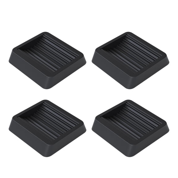 FELTECHELECTR Back to School 4pcs Shockproof Chair Protector Non Slip Chair Pads TPU Black Furniture Protection