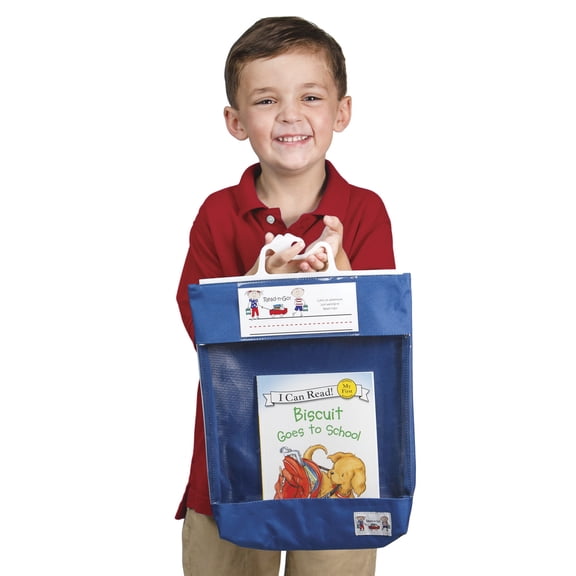 Read-n-Go, Book Bag, with Sturdy Handle, Blue