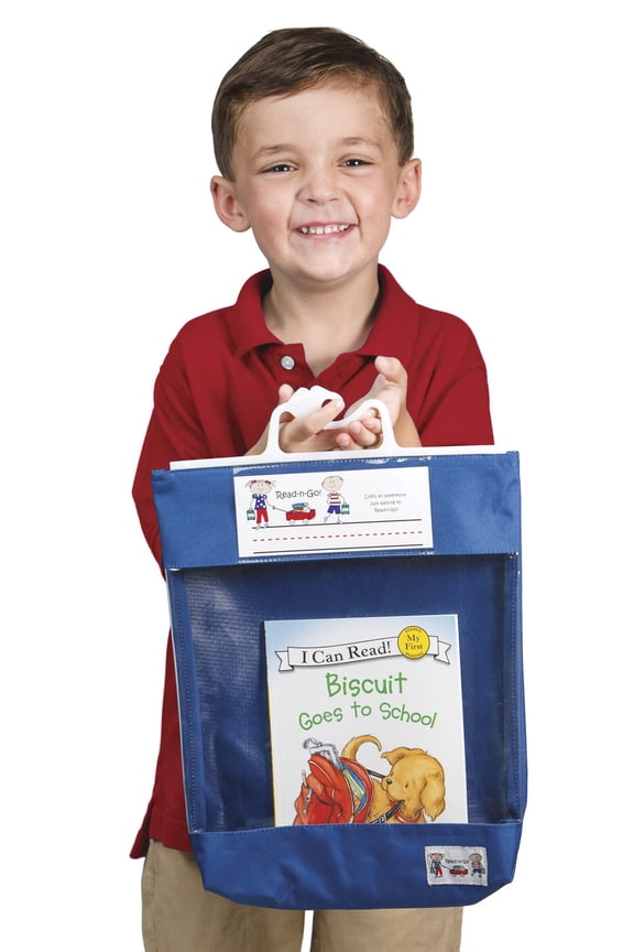 Read-n-Go, Book Bag, with Sturdy Handle, Blue