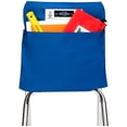 thumbnail image 1 of Seat Sack Student Chair Storage Pocket - 14", Single Pocket, Classroom Organizer for Student Desks, Durable Over-the-Chair Storage, Blue, 1-Pack, 1 of 9