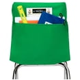 thumbnail image 1 of Seat Sack Student Chair Storage Pocket - 14", Single Pocket, Classroom Organizer for Student Desks, Durable Over-the-Chair Storage, Green, 1-Pack, 1 of 9