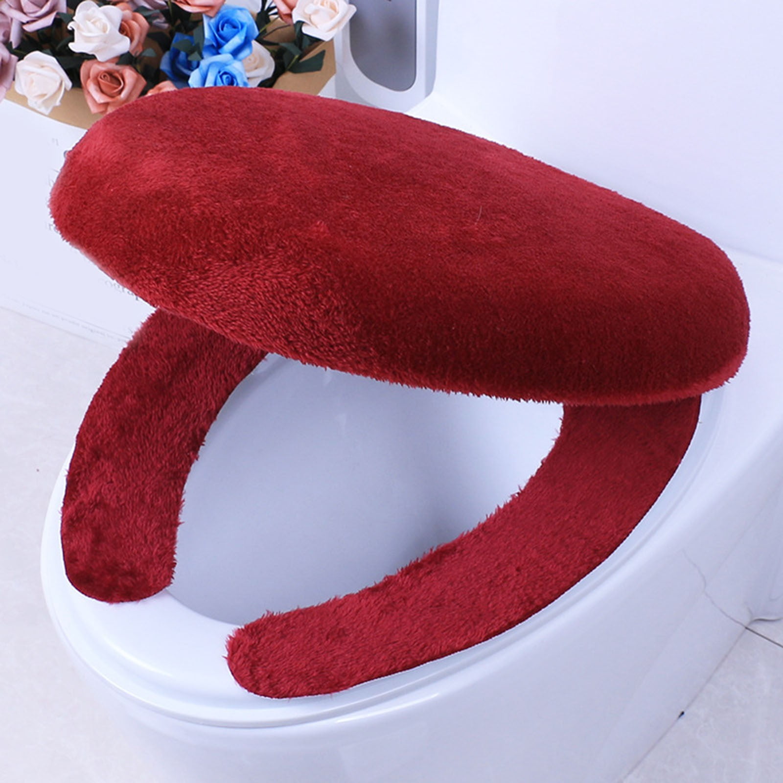 Seat Warmers for Vehicle Toilet Cover Set Toilet Seat Cover Autumn And