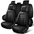 thumbnail image 1 of Seat covers suitable for Nissan JUKE 2013, 5-seater vehicles. Universal type with uniform dimensions, made of waterproof artificial leather, featuring comfort and durability., 1 of 6