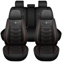 Seat covers suitable for Nissan ROGUE 2018 5-seater vehicles. Universal type with uniform dimensions, made of waterproof artificial leather, featuring comfort and durability.