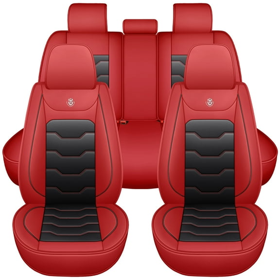Seat covers suitable for Nissan ROGUE 2018 5-seater vehicles. Universal type with uniform dimensions, made of waterproof artificial leather, featuring comfort and durability.
