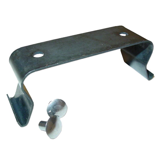 Seat to Spring Retaining Clip w/ Rivets (For original 3" wide seat spring) Fits Ford Tractor 8N433 957E433