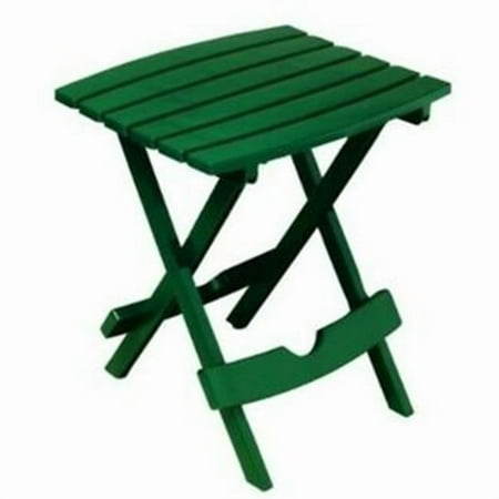SeatSolutions Home Functional Portable Resin Rectangular End Table, Hunter Green