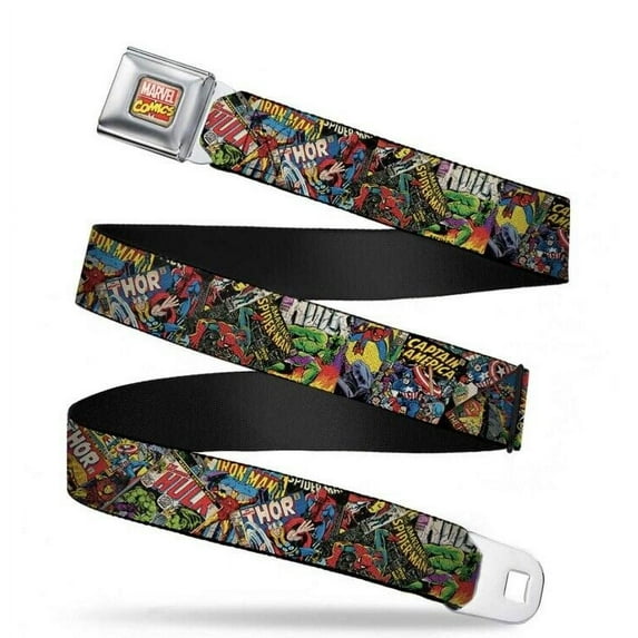 Seatbelt Belt - Marvel Avengers - Adj 24-38' Mesh New sbb-ava-wav035