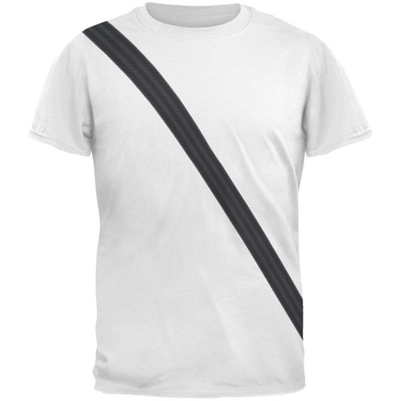 Seatbelt Passenger Side Costume All Over Adult T-Shirt - Small