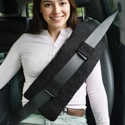Seatbelt Pillows Cushion for Post Surgery, Heart Surgery Recovery Support Cushion with Pocket for Hot Cold Pack for Breast Cancer, C Section, Chemo Patients,Mastectomy, Hysterectomy, 15.7in, Black