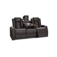 thumbnail image 1 of Seatcraft Omega Sofa Leather Gel, Powered Headrest, Power Recline, Brown, 1 of 6