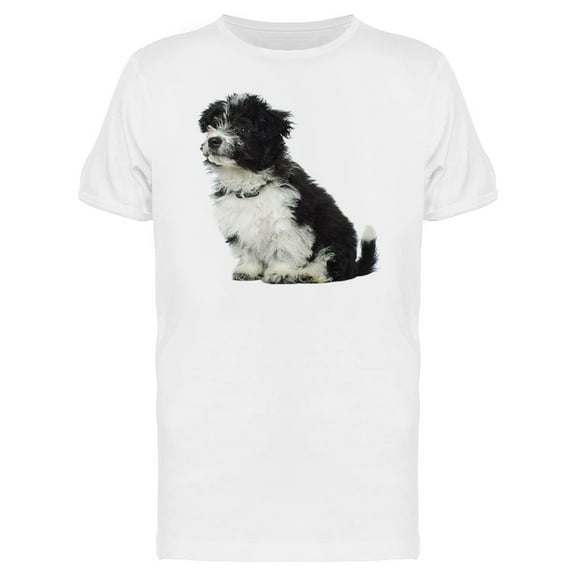 Seated Bichon Havanese T-Shirt Men -Image by Shutterstock, Male Medium