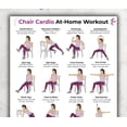 Low Energy Exercise Seated Cardio Workout Poster for Seniors Beginners Low Impact Full Body ...