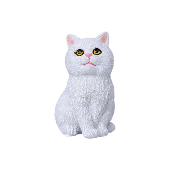 Seated Cat Figurines, Pet Models, Cute Car Interior Decorations And Toys With Realistic Sitting Posture, Durable Build And Adorable Facial Details, Designed For Car