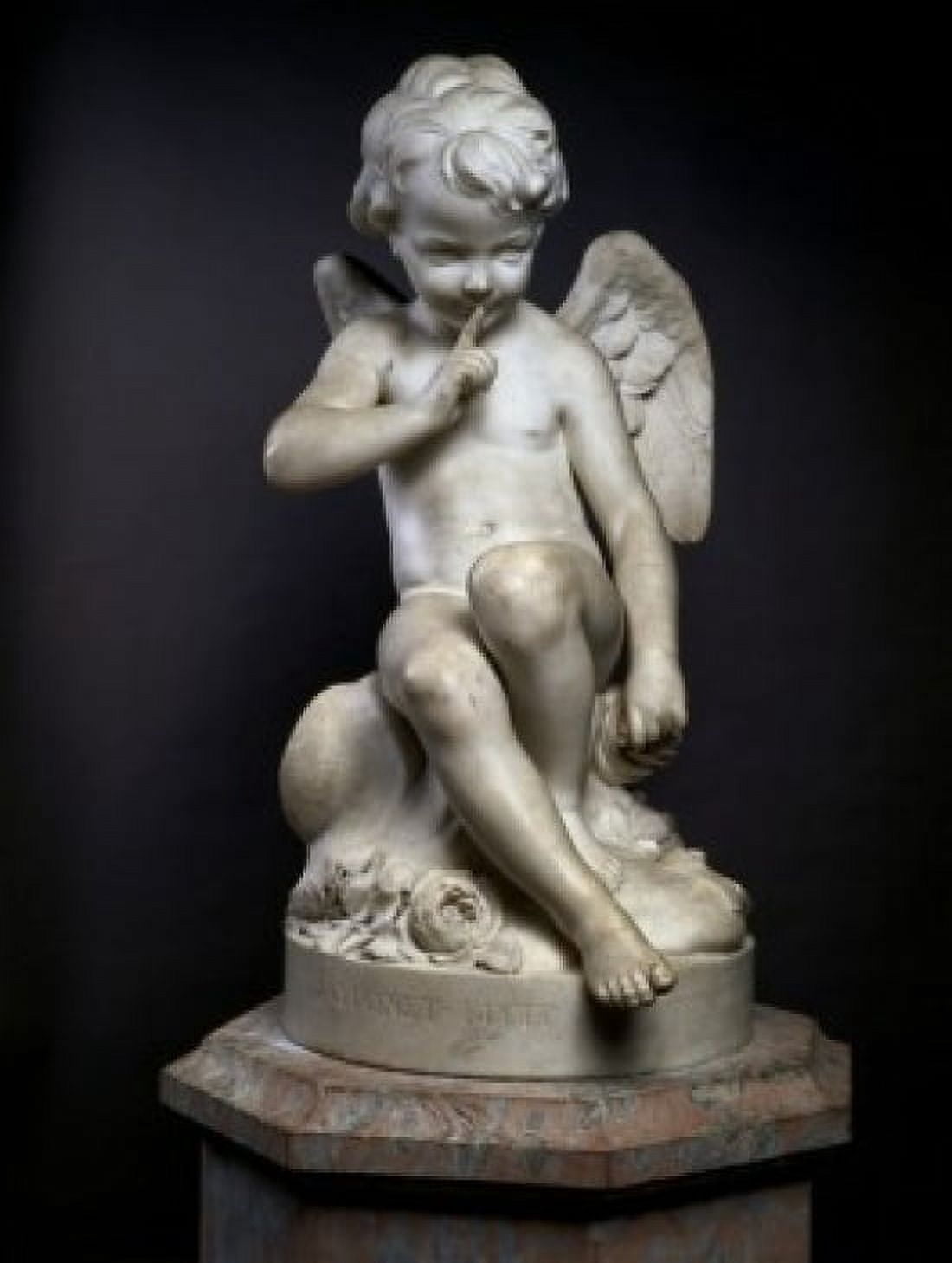 Seated Cupid Etienne Maurice Falconet (1716-1791French) Musee du Louvre Paris Canvas Art - Etienne Maurice Falconet (18 x 24)