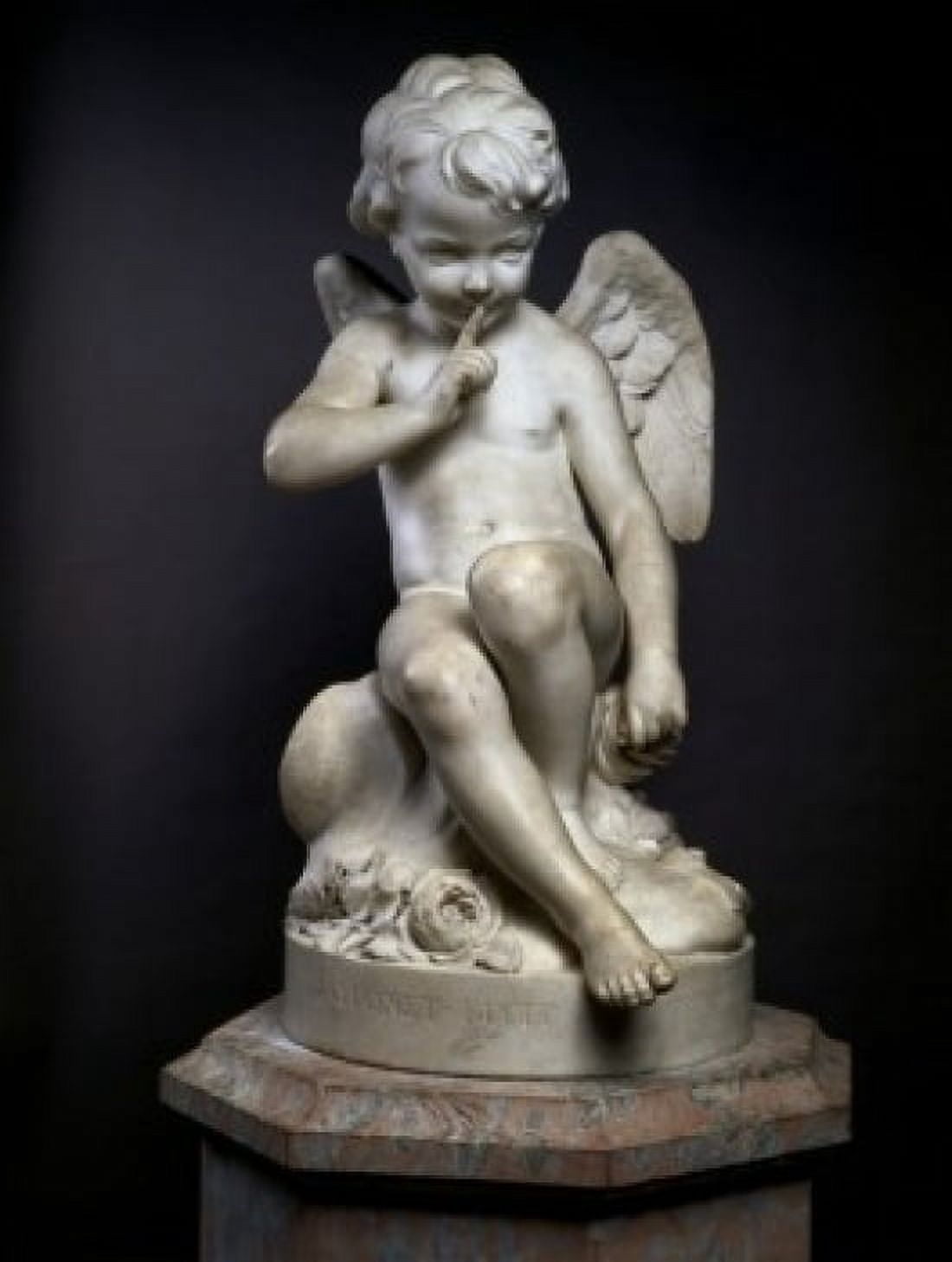 Seated Cupid Etienne Maurice Falconet (1716-1791French) Musee du Louvre Paris Canvas Art - Etienne Maurice Falconet (24 x 36)