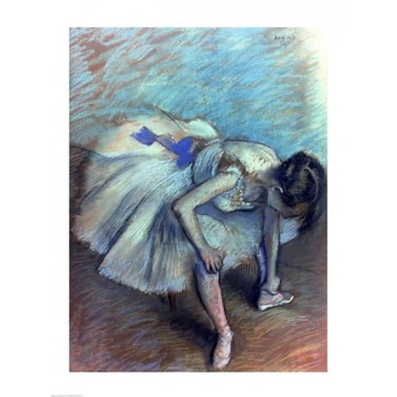 Seated Dancer Poster Print by Edgar Degas - 24 x 36 in. - Large