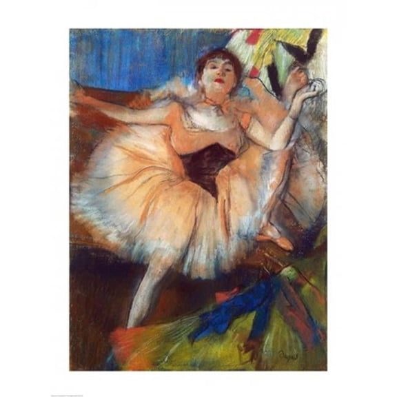 Seated Dancer Poster Print by Edgar Degas - 24 x 36 in. - Large